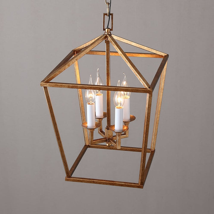 Foyer Pendant Light in Brass