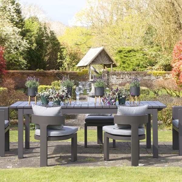 Caicos Dining Chair w/ Arms Slate, Outdoor Dining Chair