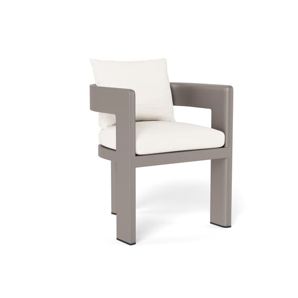 Caicos Dining Chair w/ Arms Taupe, Outdoor Dining Chair
