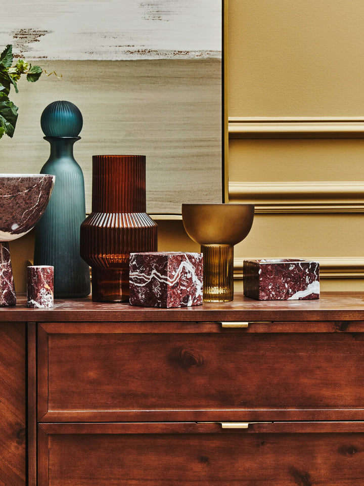 Ralph Small Ochre Glass Vase