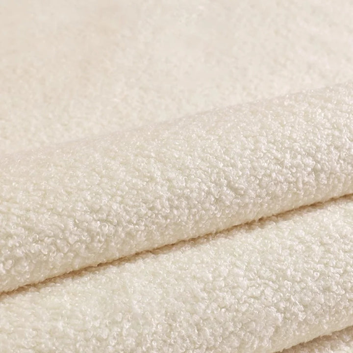 White Boucle Super King Size Ottoman Bed Frame