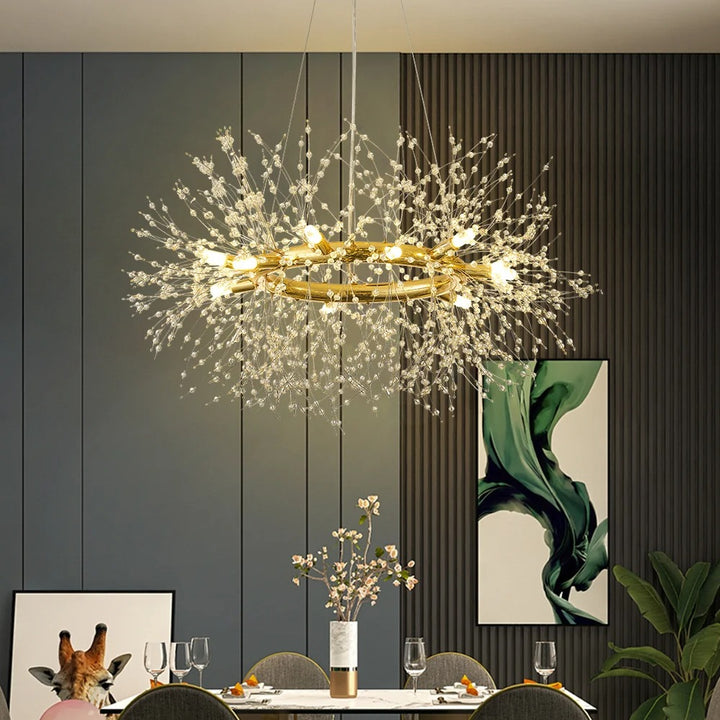 Crystal Firework Sputnik Chandelier
