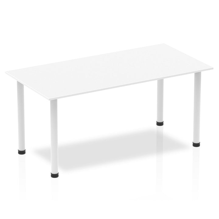 Impulse 1600mm Straight Table With Post Leg