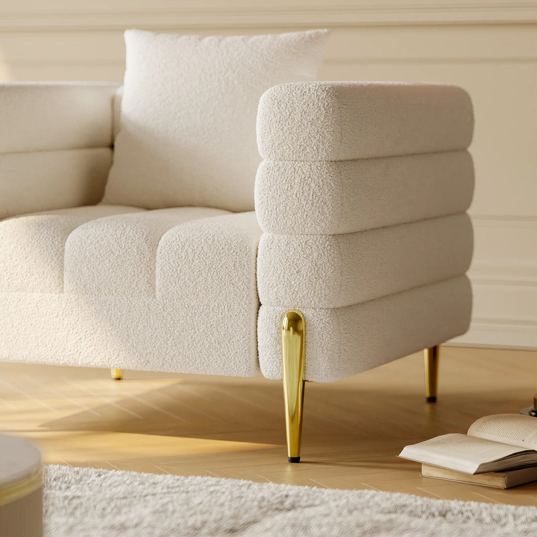 Aurora Boucle Upholstered Accent Chair