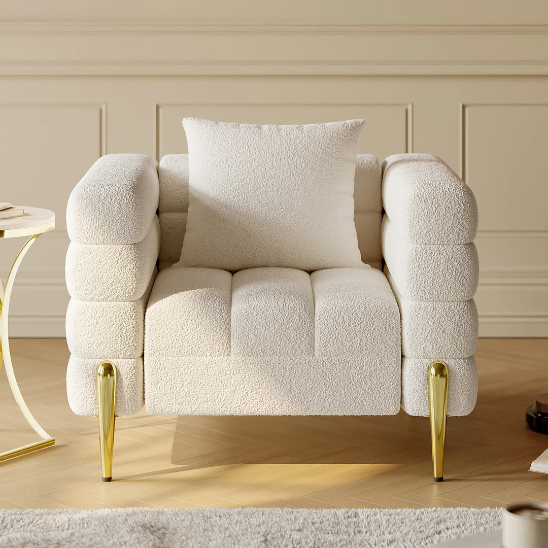 Aurora Boucle Upholstered Accent Chair