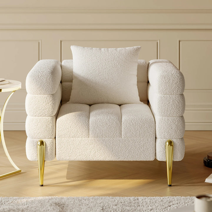 Aurora Boucle Upholstered Accent Chair