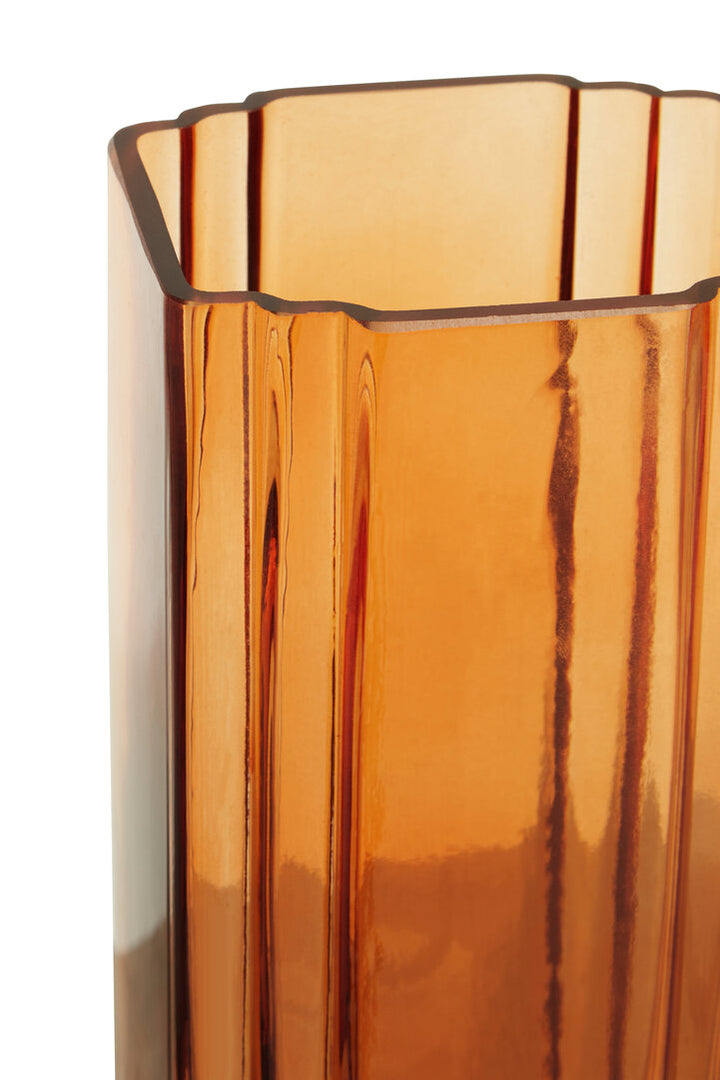 Ricky Large Orange Glass Vase