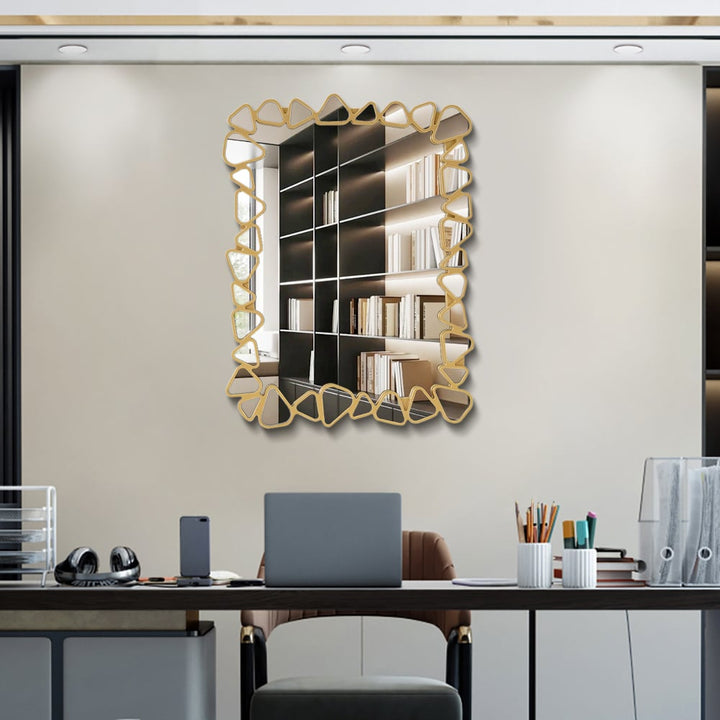 Gold Pebble Wall Mirror