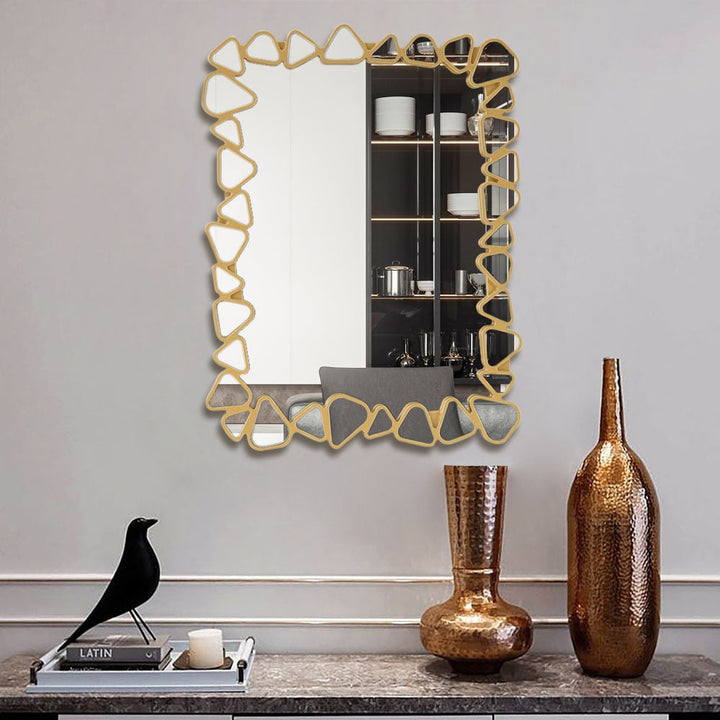 Gold Pebble Wall Mirror