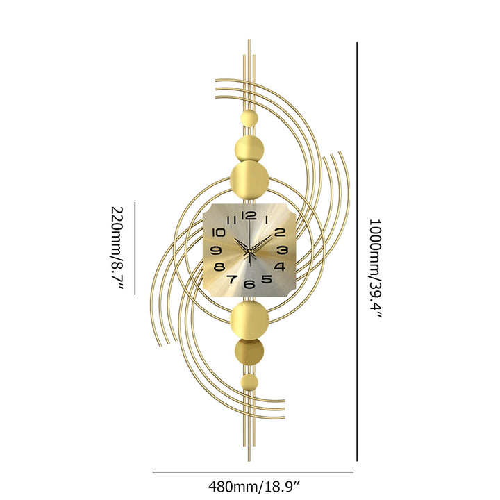 Modern Metal Oversized Wall Clock 1000mm