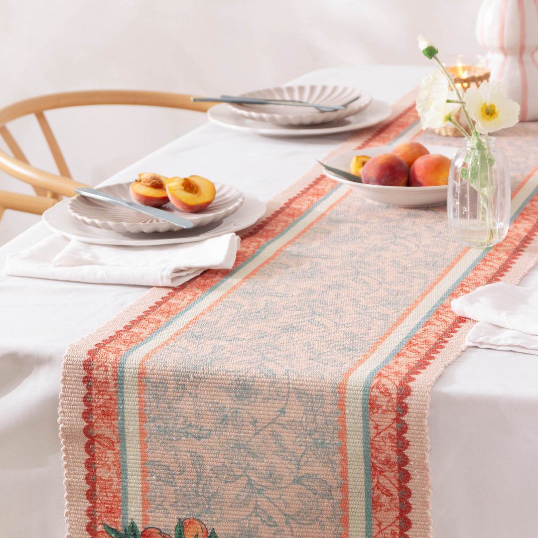 ANEMONE PEACHES 220X35 TABLE RUNNER MULTI