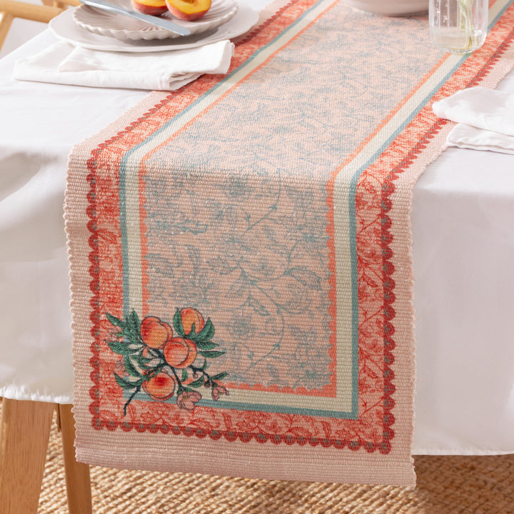 ANEMONE PEACHES 220X35 TABLE RUNNER MULTI