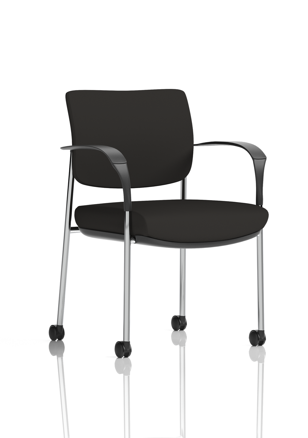 Brunswick Deluxe Medium Back Visitor Office Chair with Arms with Castors