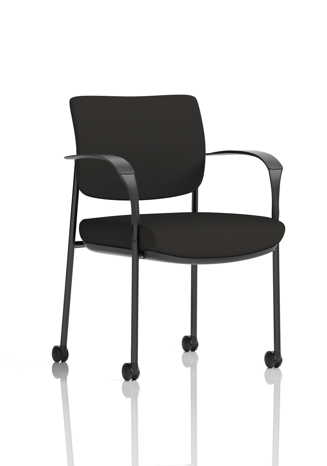 Brunswick Deluxe Medium Back Visitor Office Chair with Arms with Castors