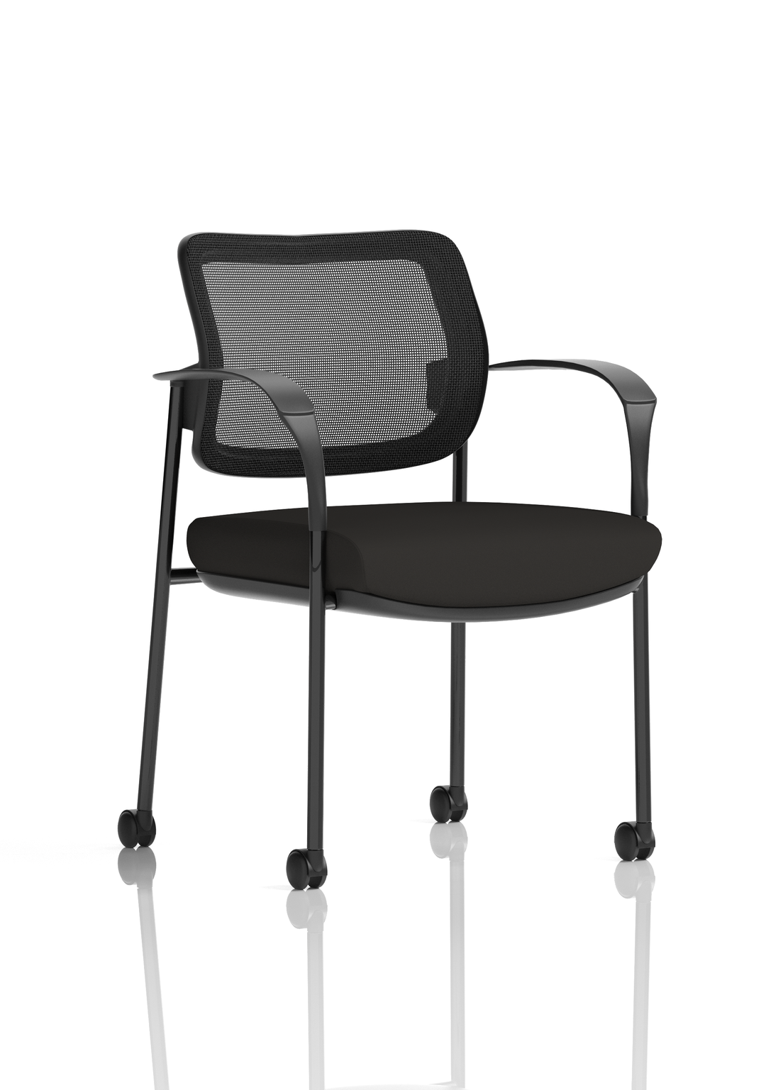 Brunswick Deluxe Medium Back Visitor Office Chair with Arms with Castors