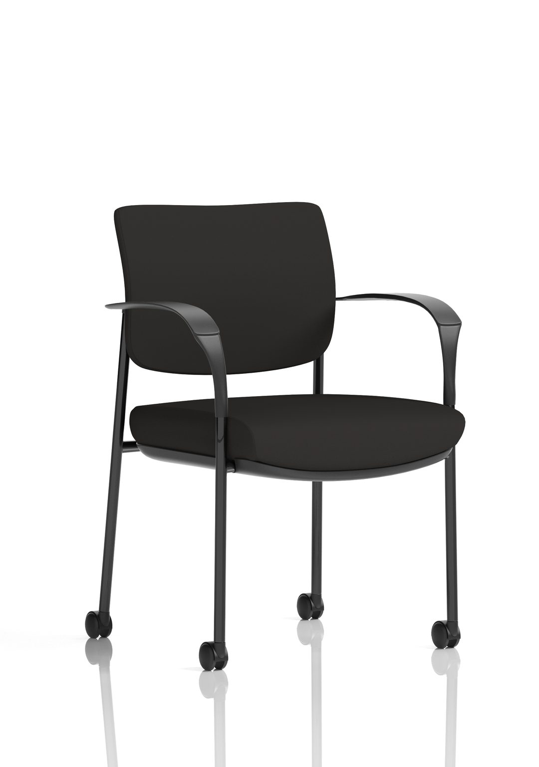 Brunswick Deluxe Medium Back Visitor Office Chair with Arms with Castors