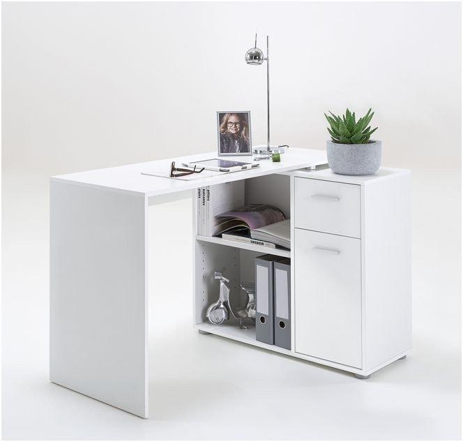 Marigold Corner Adjustable Desk White