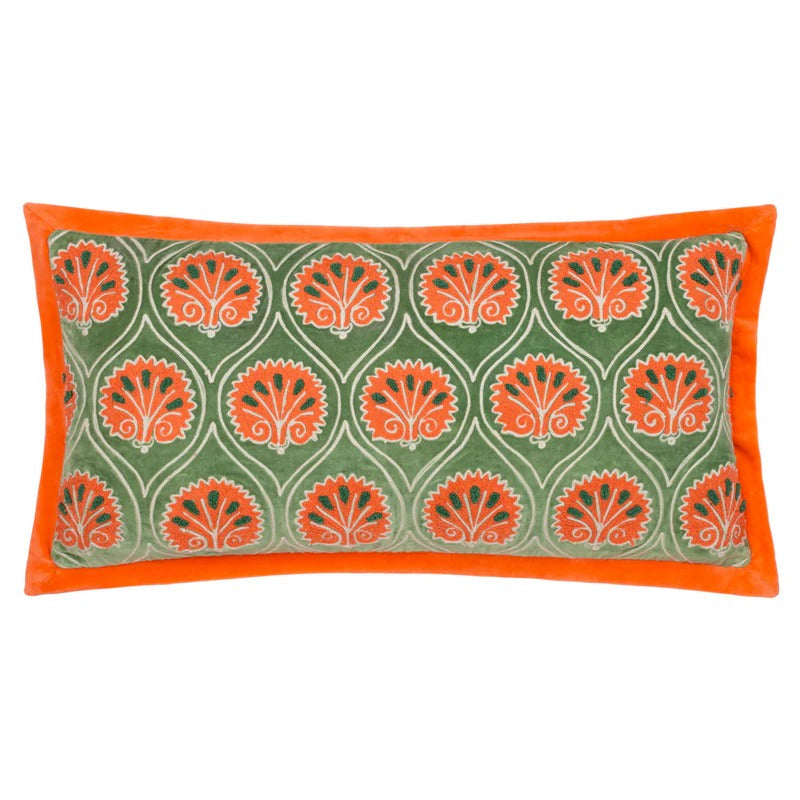 CASA CUSHION PERIDOT/ORANGE