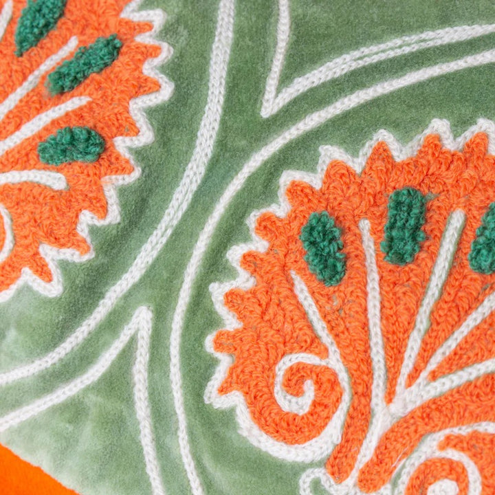 CASA CUSHION PERIDOT/ORANGE