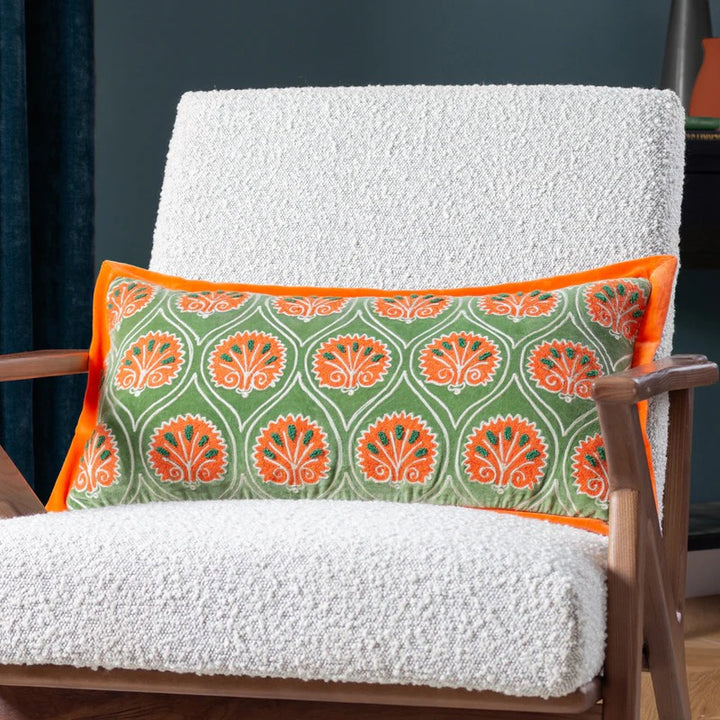 CASA CUSHION PERIDOT/ORANGE