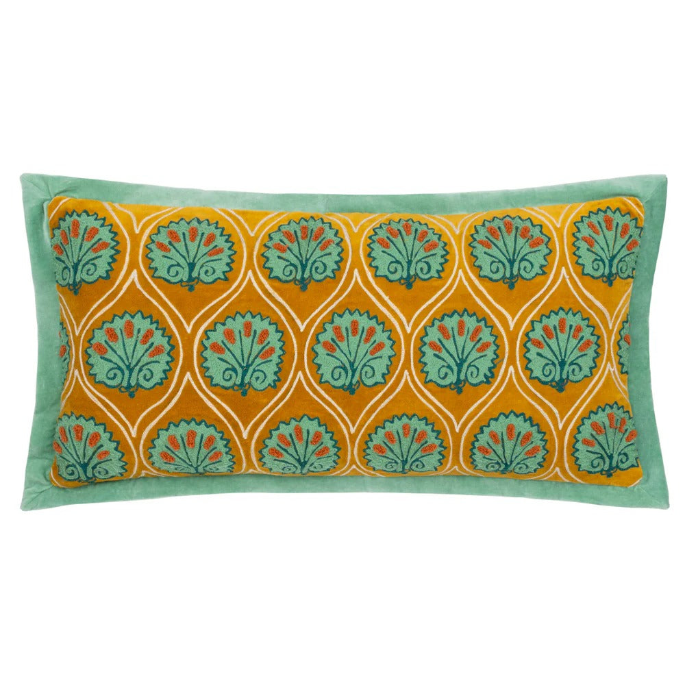 CASA CUSHION OCHRE/MARINE