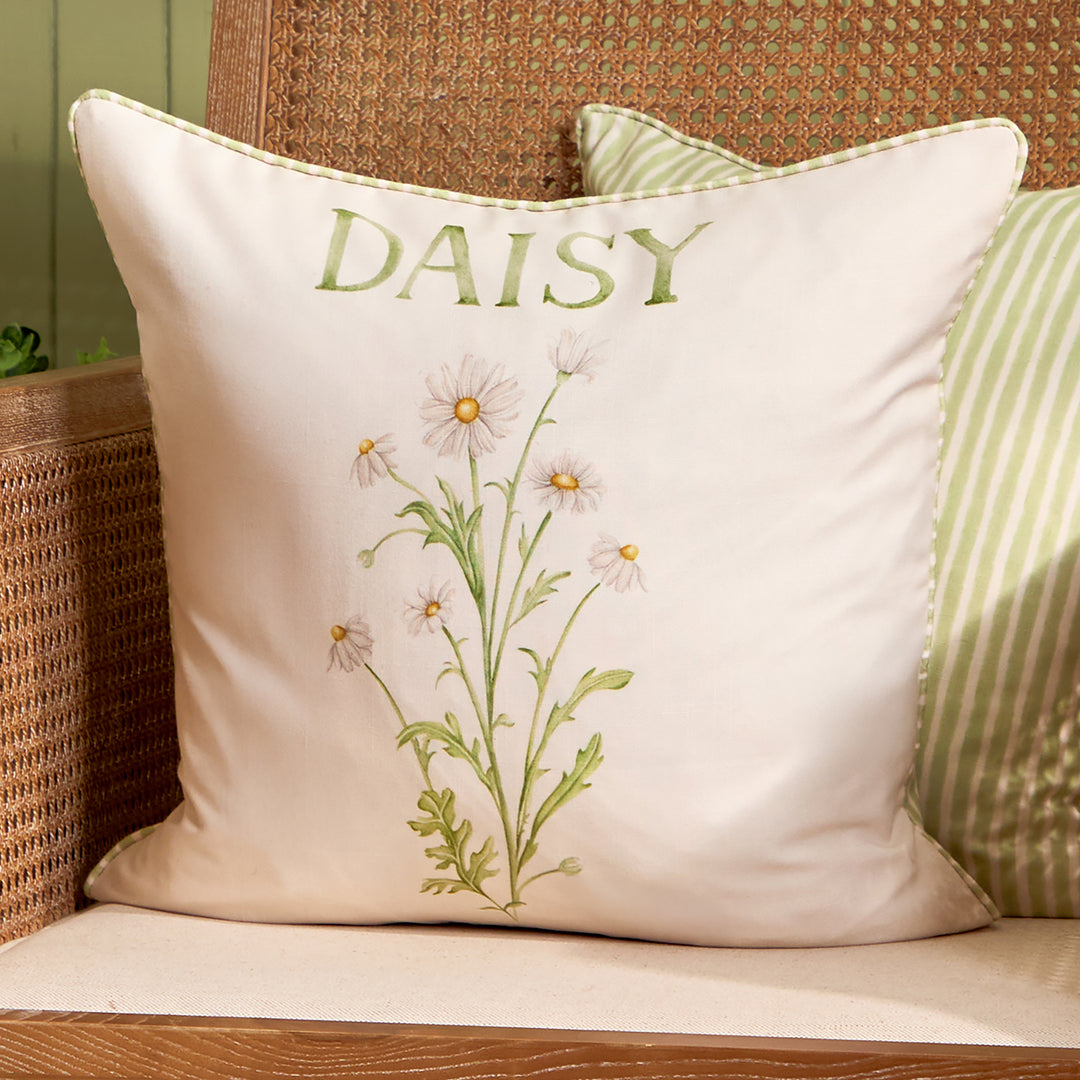 DAISY 50X50 OUTDOOR CUSHION CASE GREEN