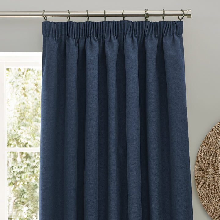DAWN 168X137 PENCIL PLEAT CURTAIN MIDNIGHT