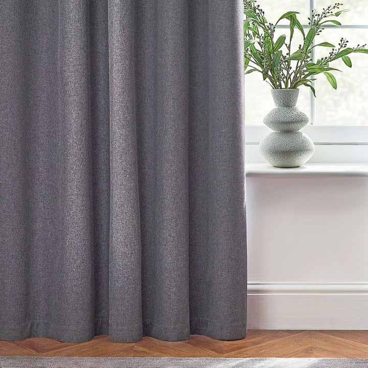 DAWN 117X183 EYELET CURTAIN CHARCOAL