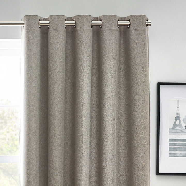DAWN 117X183 EYELET CURTAIN GREY