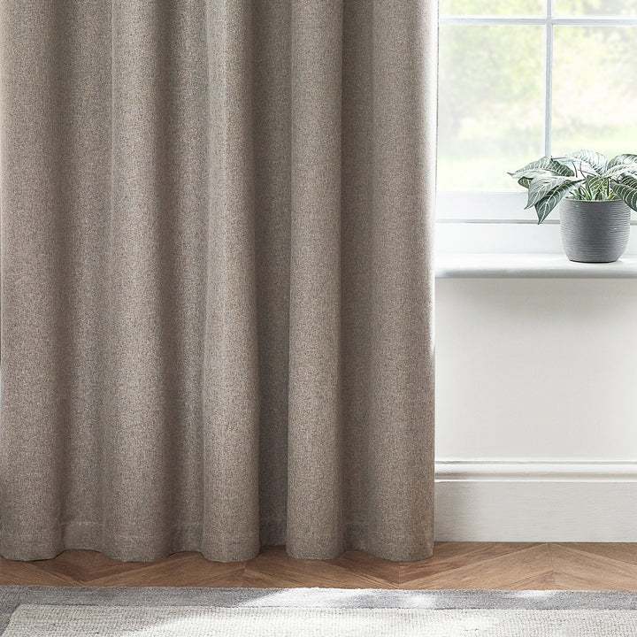 DAWN 117X183 EYELET CURTAIN GREY