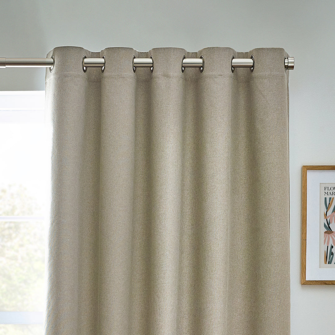 DAWN 117X183 EYELET CURTAIN NATURAL