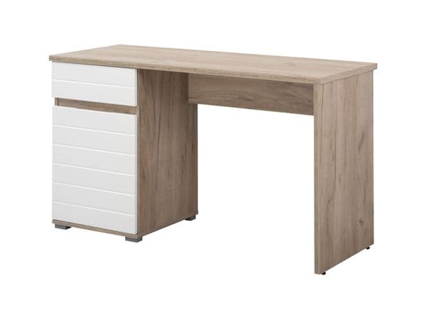Tulip Oak and White Gloss Desk