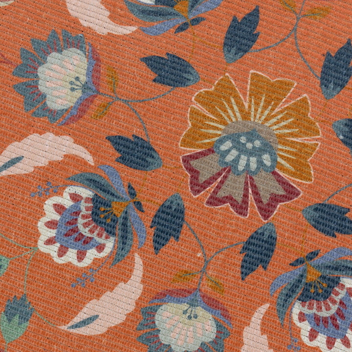 FOLK FLORA 120X170 OUTDOOR RUG ORANGE