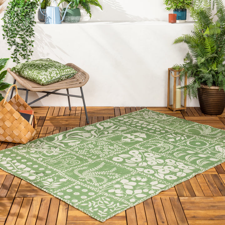FORAGE GARDEN 120X170 OUTDOOR RUG SAGE