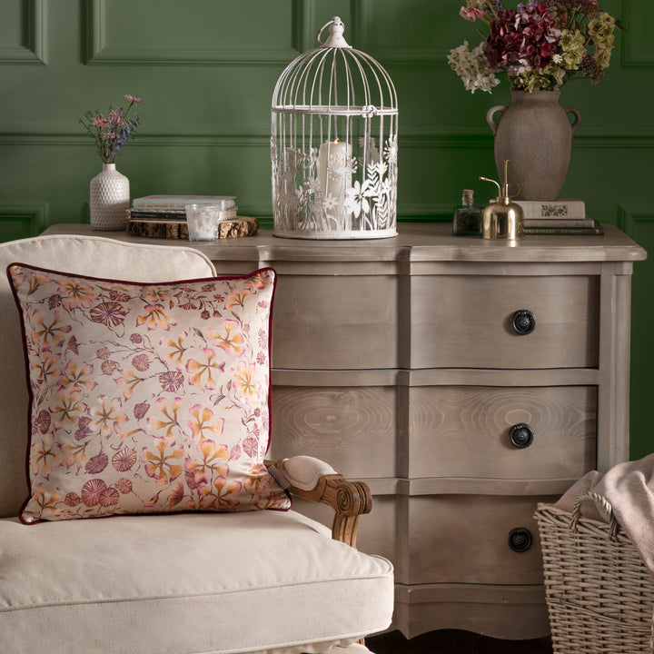 FLEUR ET FAUNE METAL LANTERN WHITE