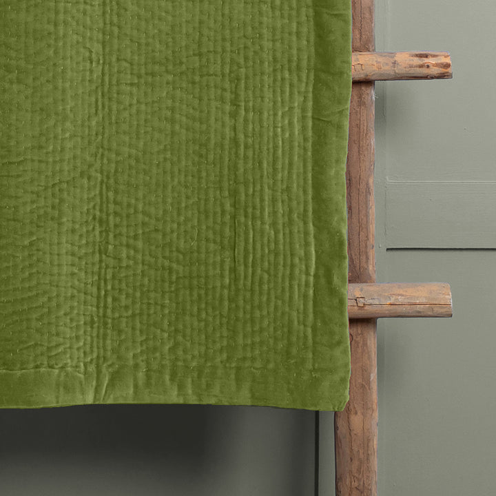 HAZE VELVET 140X220 THROW GRASS