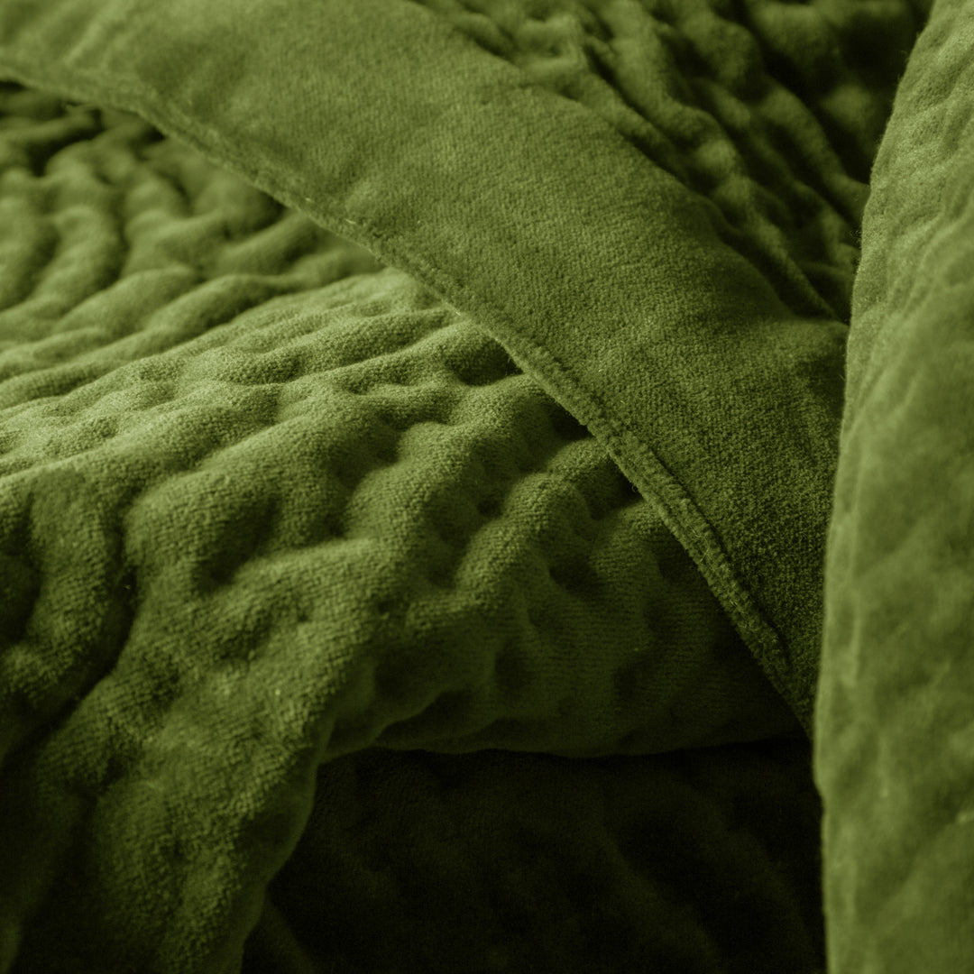 HAZE VELVET 140X220 THROW GRASS