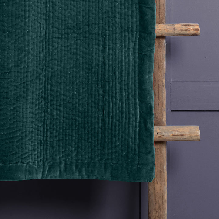 HAZE VELVET 140X220 THROW OCEAN