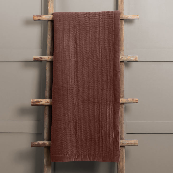 HAZE VELVET 140X220 THROW PERSIMMON