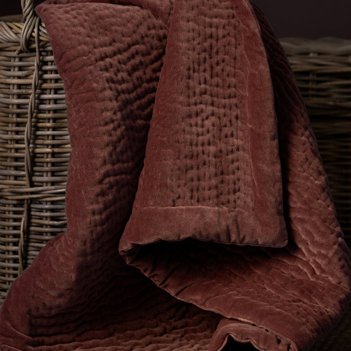 HAZE VELVET 140X220 THROW PERSIMMON