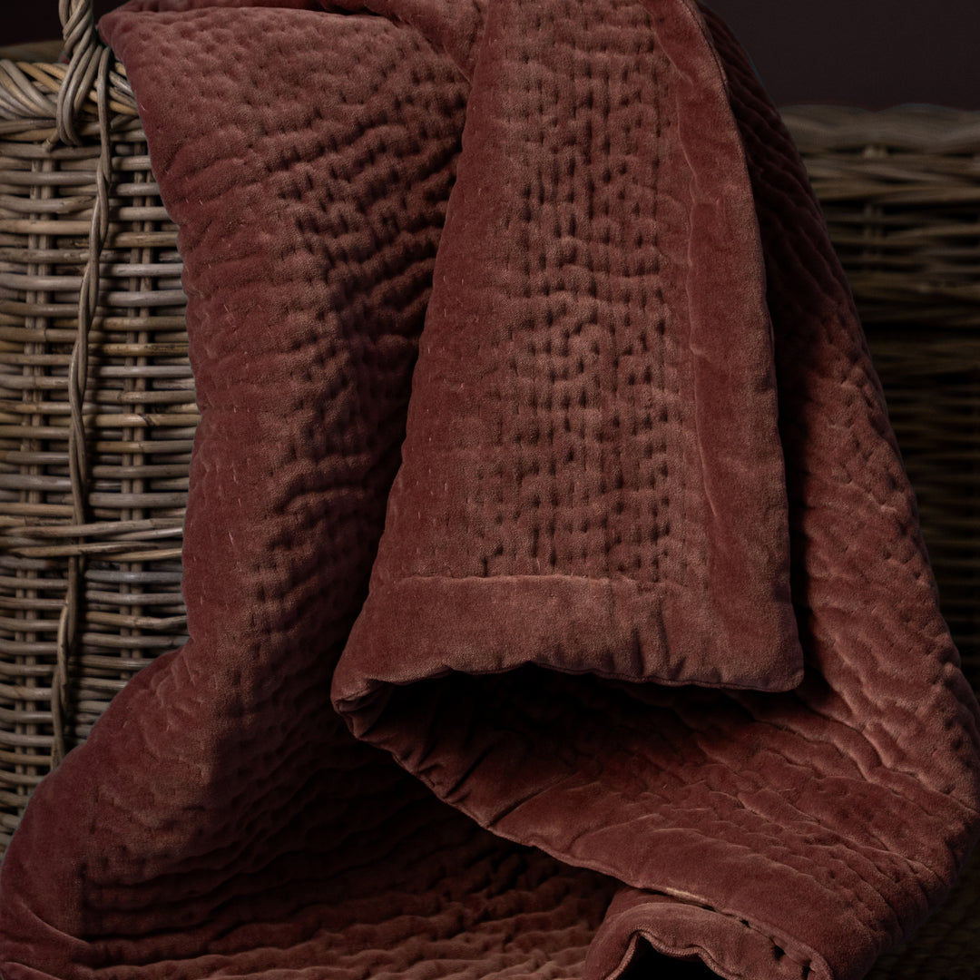 HAZE VELVET 140X220 THROW PERSIMMON