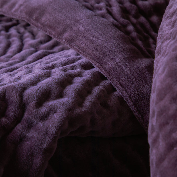 HAZE VELVET 140X220 THROW PLUM