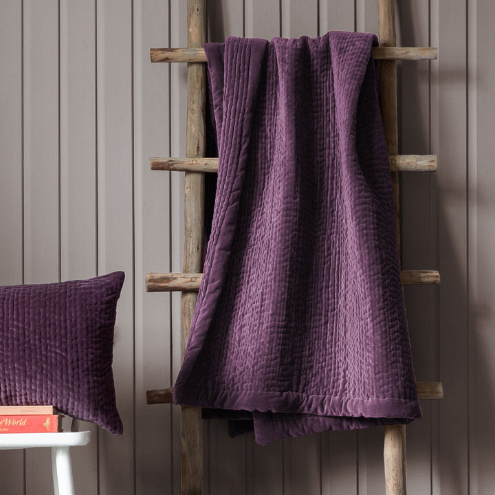 HAZE VELVET 140X220 THROW PLUM