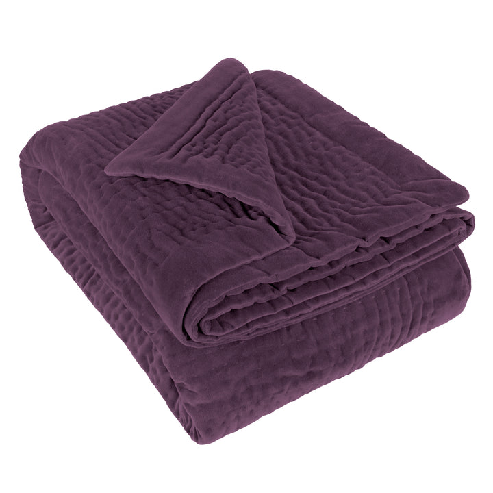 HAZE VELVET 140X220 THROW PLUM