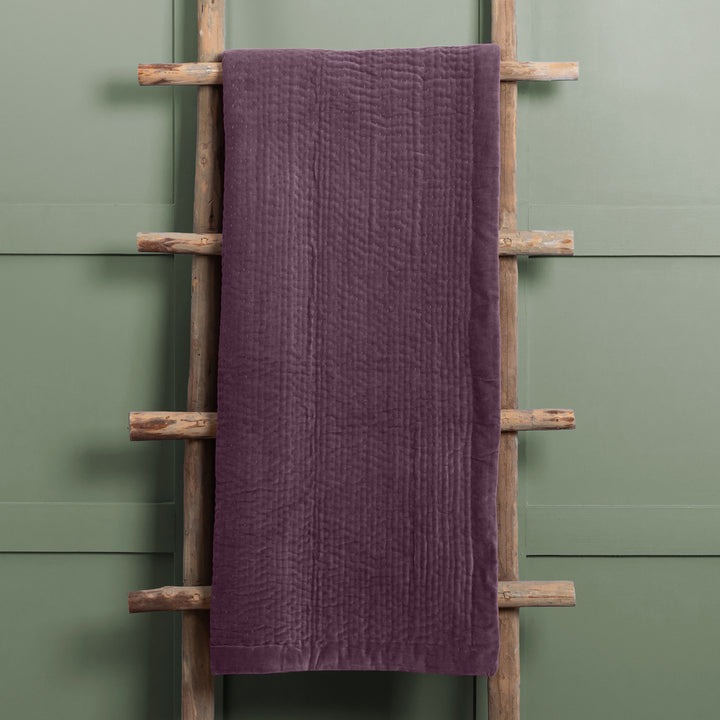 HAZE VELVET 140X220 THROW PLUM