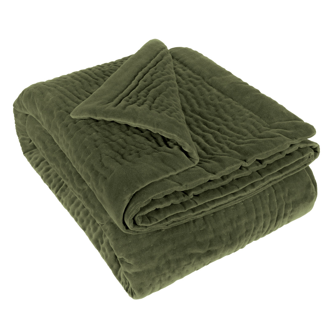 HAZE VELVET 140X220 THROW SAGE