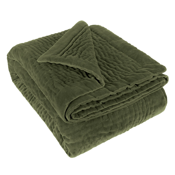 HAZE VELVET 140X220 THROW SAGE