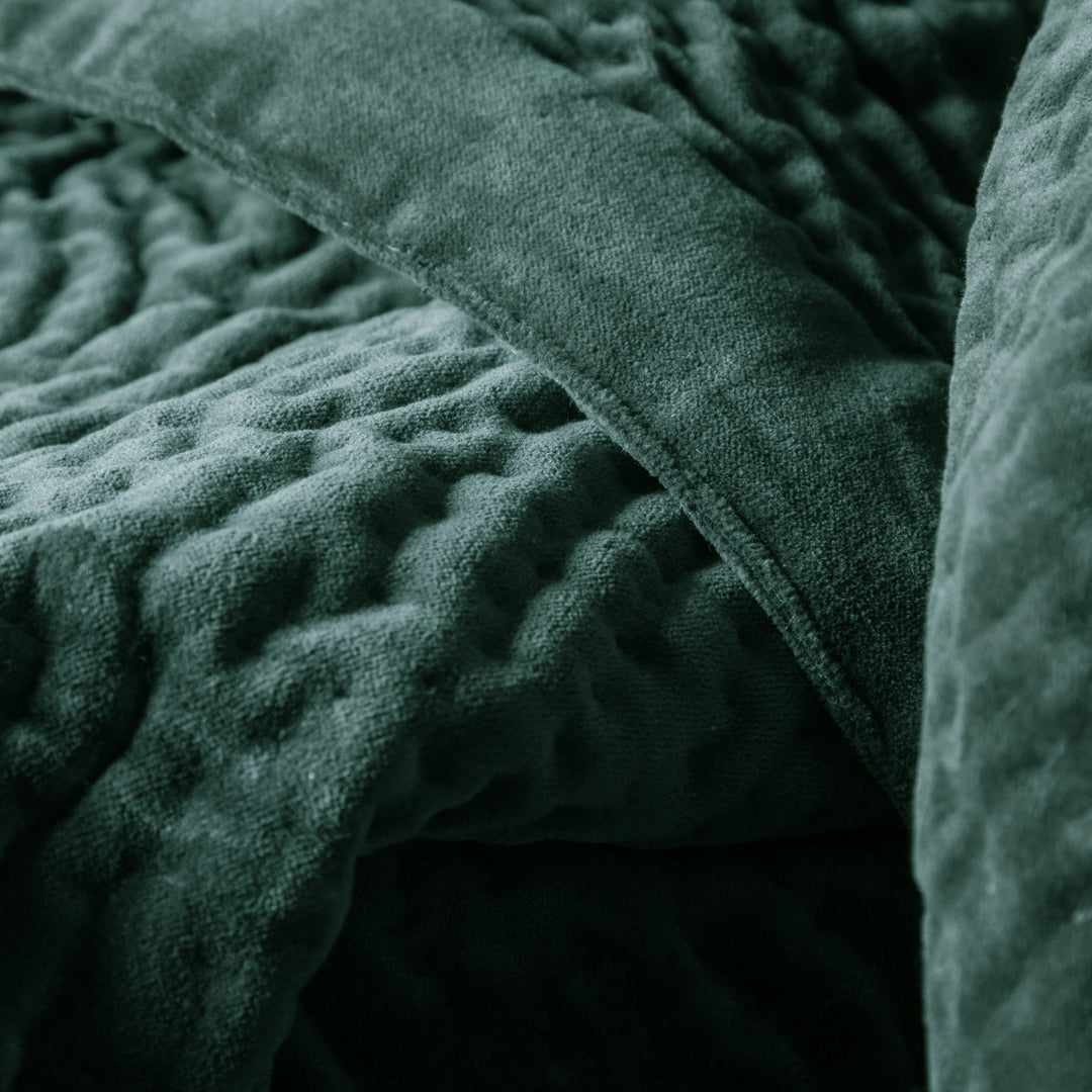 HAZE VELVET 140X220 THROW SEAFOAM