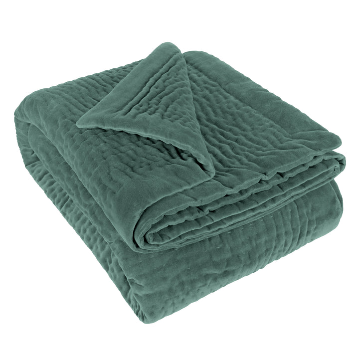 HAZE VELVET 140X220 THROW SEAFOAM