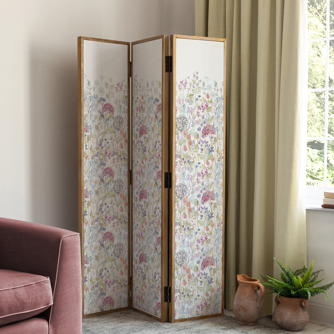 ANTIQUE GREY ROOM DIVIDER HEDGEROW WHITE